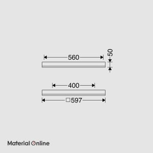 چراغ روکار 60×60 مازی نور مدل اپتیلد 54 وات با دیفیوزر داینامیک